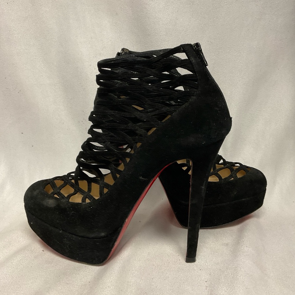 Christian Louboutin Black and Red Heels